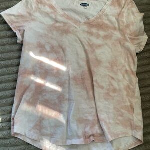 Old Navy Women's Pink Tie-Dye Top